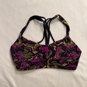 Lululemon Athletica Purple and Green Sports Bra